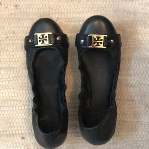 Tory Burch leather Navy Flats